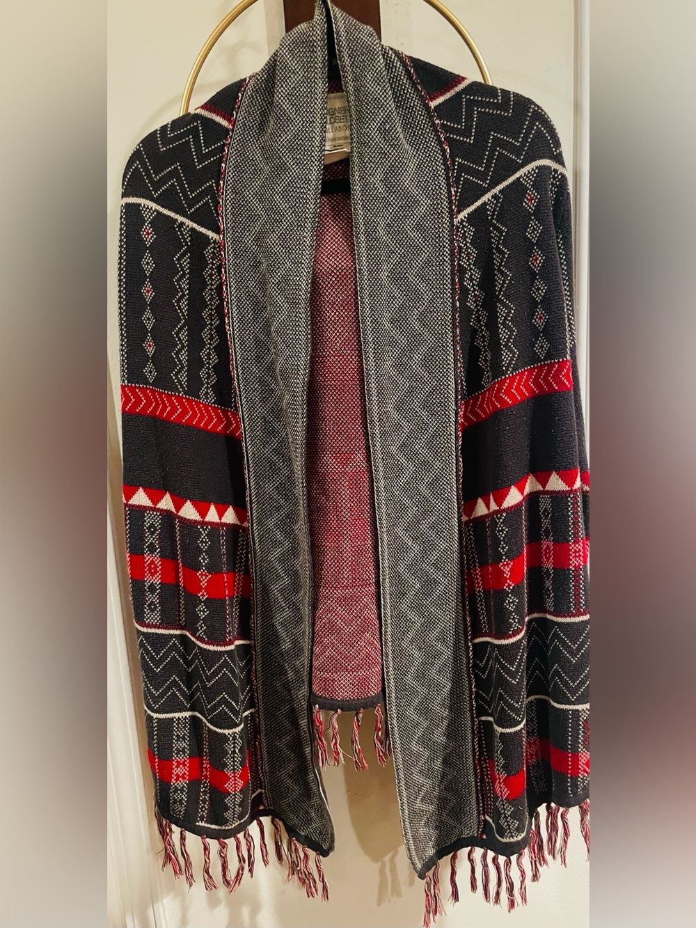 Billabong Designer'Small Closet by Billabong Fringe Aztec Cardigan Fringe Aztec